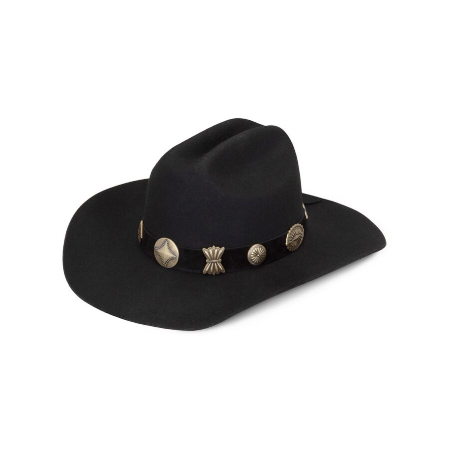 Black Concho Western Cowboy Hat
